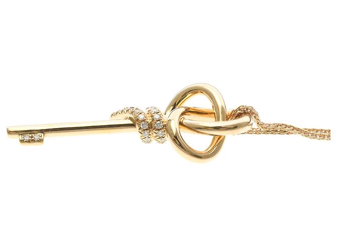 Tiffany & Co Tiffany Knot Key Diamant-Halskette Golden - Ansicht 3