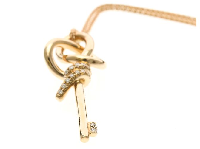 Tiffany & Co Tiffany Knot Key Diamant-Halskette Golden - Ansicht 4