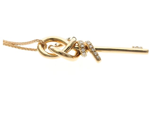 Tiffany & Co Tiffany Knot Key Diamant-Halskette Golden - Ansicht 5