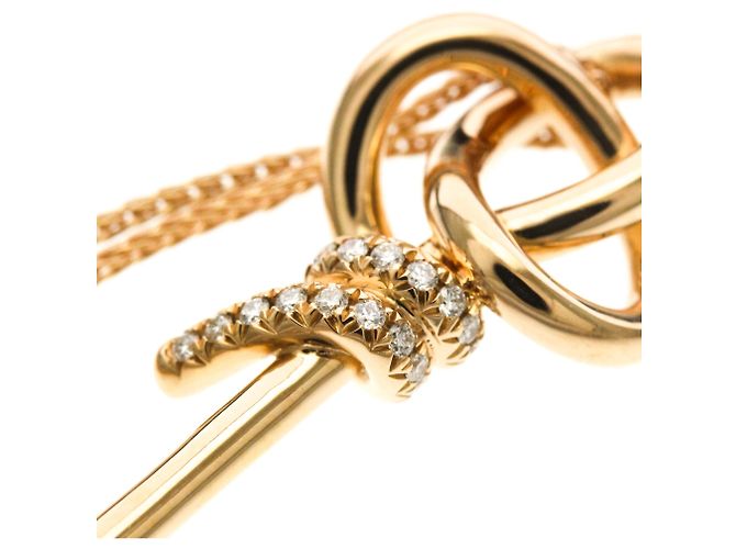 Tiffany & Co Tiffany Knot Key Diamant-Halskette Golden - Ansicht 8