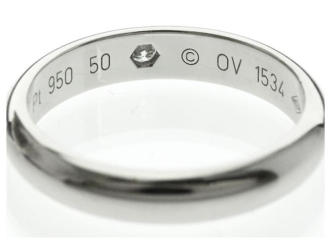Cartier 1895 Wedding Ring in Platinum Silvery - view 7