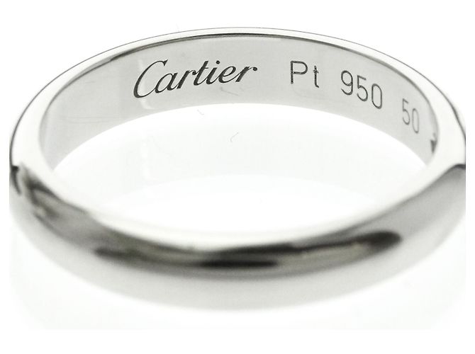 Cartier 1895 Wedding Ring in Platinum Silvery - view 8