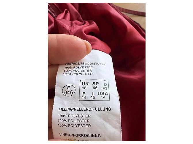 Autre Marque Vestido de festa Manon Collection Bordô com pedrarias e laço Bordeaux - vista 12