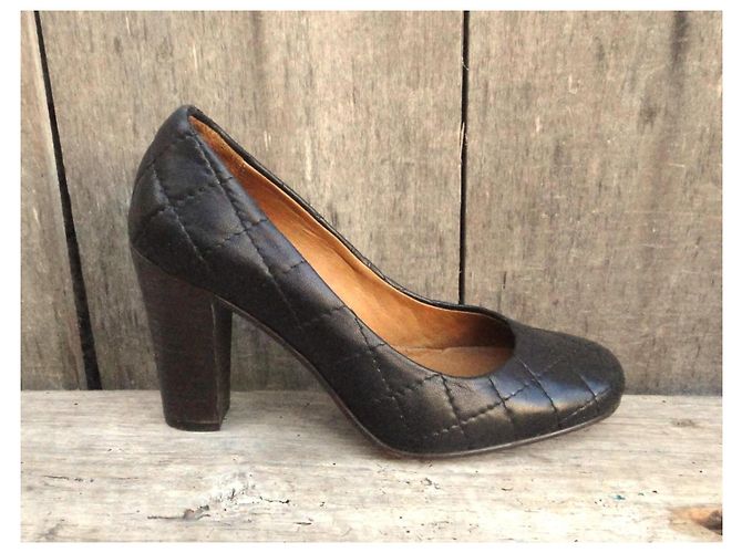 Apc Pumps aus schwarzem Leder 8cm Absatz - Ansicht 2