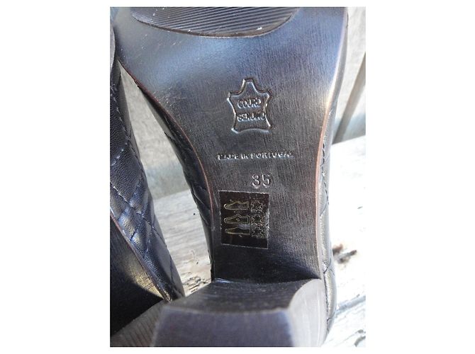 Apc Pumps aus schwarzem Leder 8cm Absatz - Ansicht 7