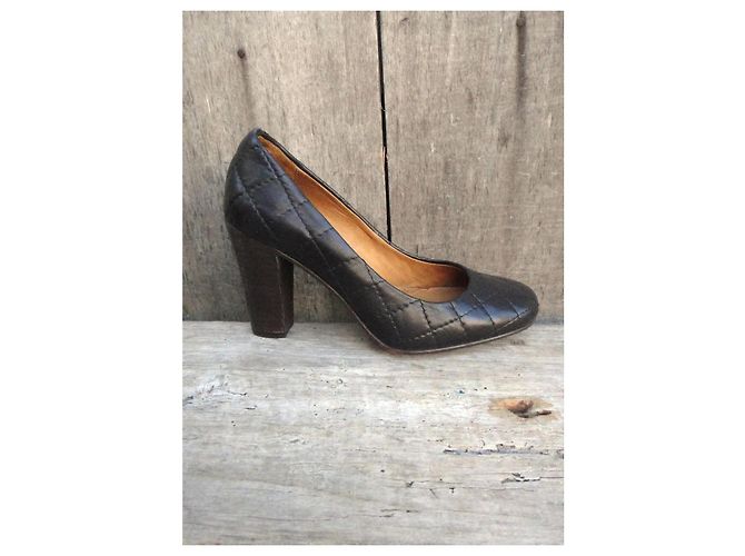 Apc Pumps aus schwarzem Leder 8cm Absatz - Ansicht 8