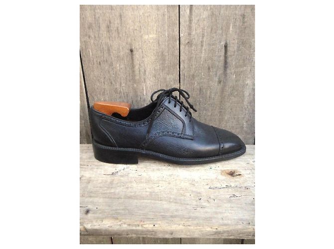 Autre Marque Derbies Gotti 1913 in pelle nera uomo Nero - vista 10
