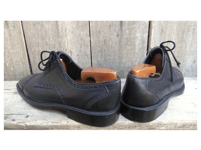 Autre Marque Derbies Gotti 1913 in pelle nera uomo Nero - vista 5
