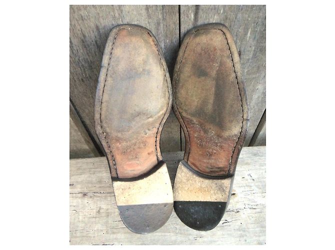 Autre Marque Derbies Gotti 1913 in pelle nera uomo Nero - vista 6