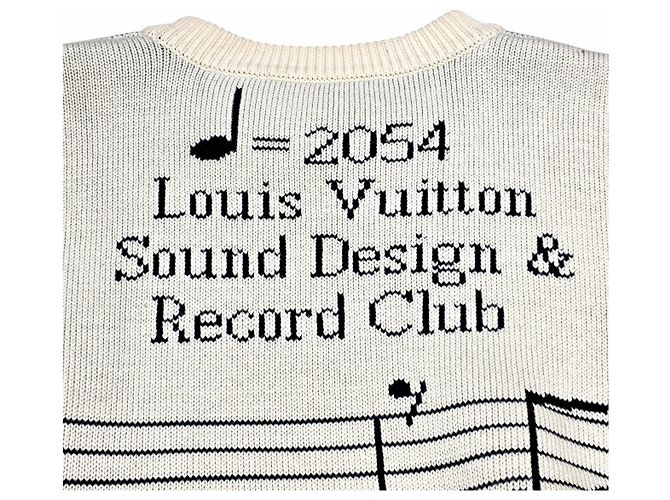 Louis Vuitton Hinweis Intarsia Strick RCL Weiß - Ansicht 4