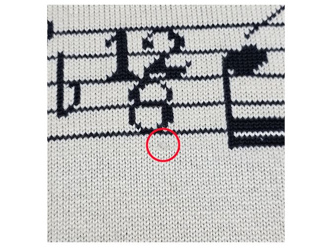 Louis Vuitton Hinweis Intarsia Strick RCL Weiß - Ansicht 5