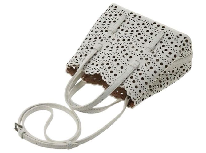 Alaïa Wave Tote Bag Small Weiß - Ansicht 10