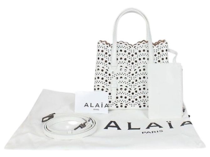 Alaïa Wave Tote Bag Small Weiß - Ansicht 11