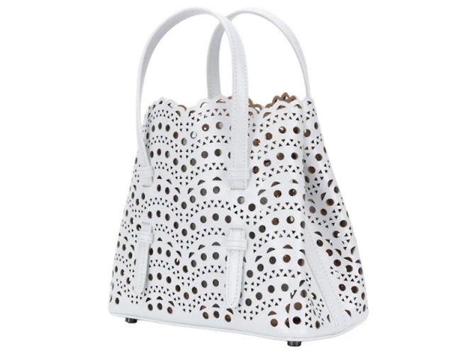 Alaïa Wave Tote Bag Small Weiß - Ansicht 3