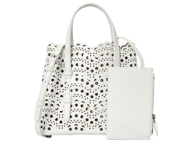 Alaïa Wave Tote Bag Small Weiß - Ansicht 4