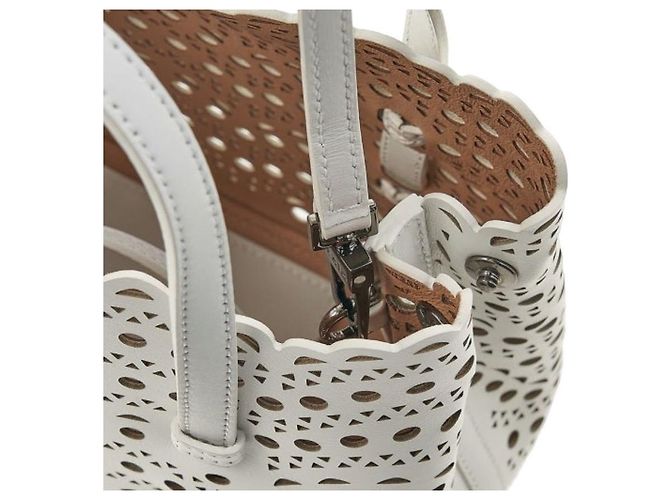Alaïa Wave Tote Bag Small Weiß - Ansicht 9