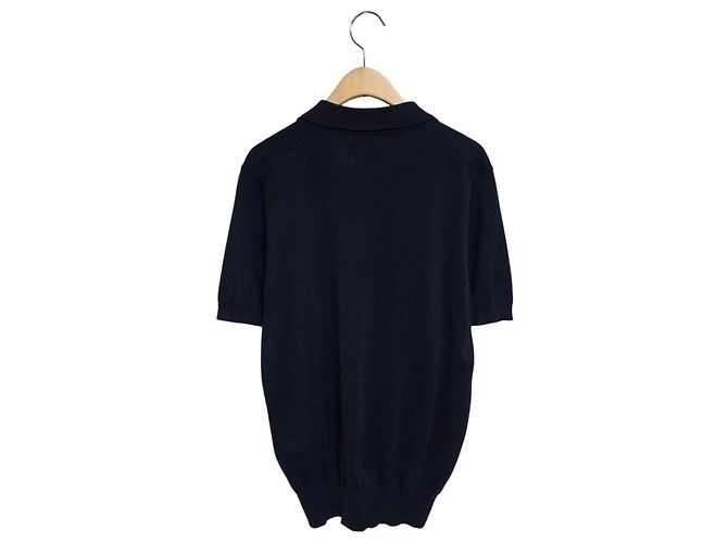 Brunello Cucinelli Pique Short Sleeve Knit Blue - view 2