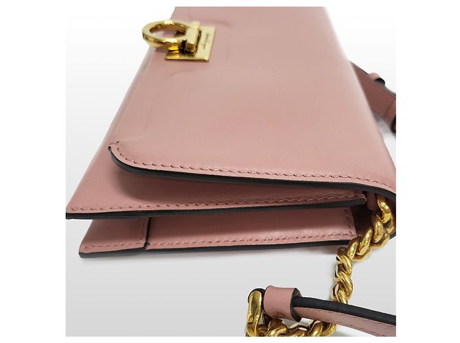 Salvatore Ferragamo Borsa a tracolla Tri-Folio Gancini Marrone - vista 11
