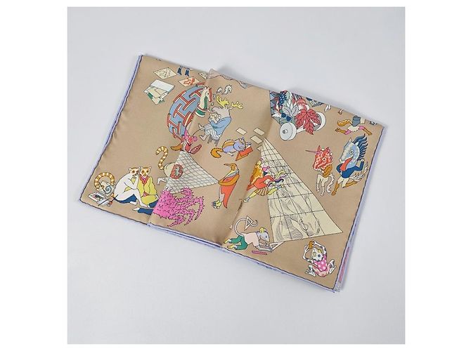 Hermès Foulard in seta per donne Hippica Care Rosa - vista 10