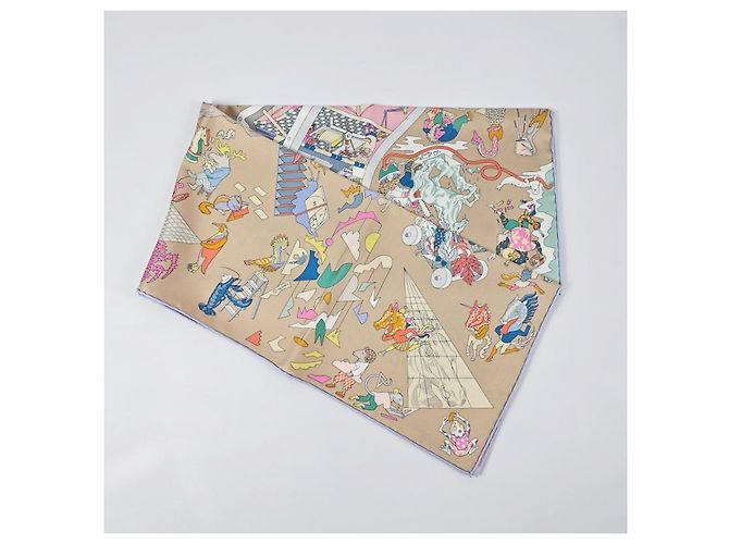 Hermès Foulard in seta per donne Hippica Care Rosa - vista 8