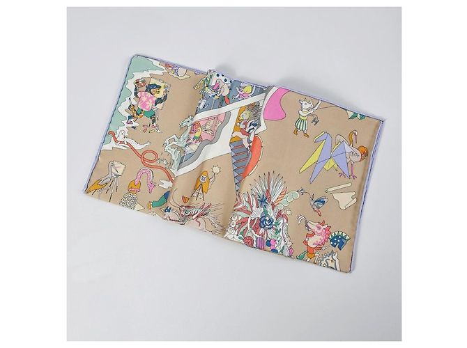 Hermès Foulard in seta per donne Hippica Care Rosa - vista 9