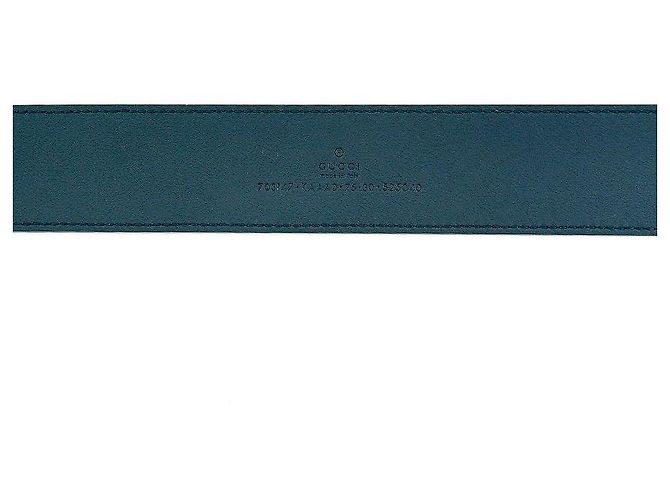 Gucci Damen Gürtel KAAAD aus Canvas Beige Marine Blau - Ansicht 5