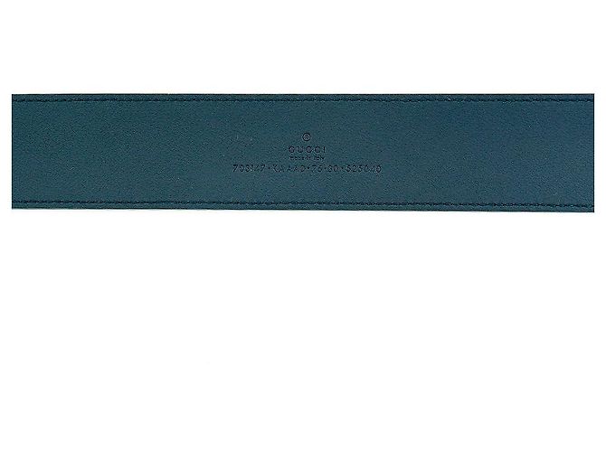 Gucci Damen Gürtel KAAAD aus Canvas Beige Marine Blau - Ansicht 9