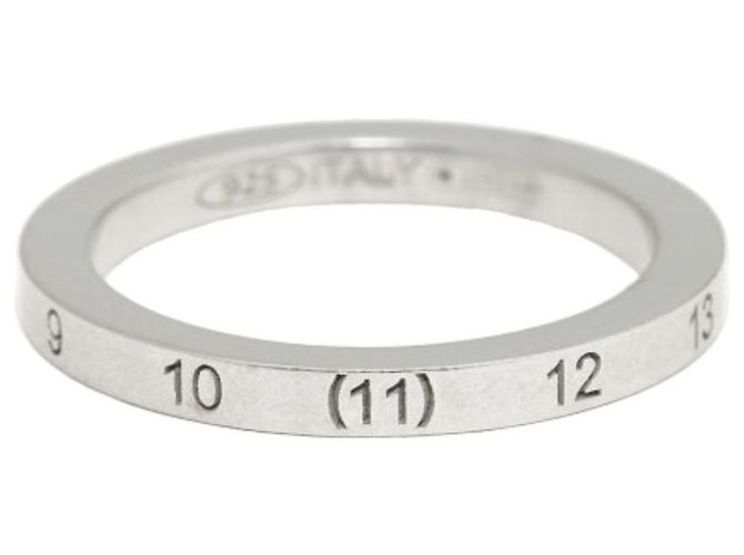 Maison Martin Margiela Anello Numerato Slim in Argento - vista 2