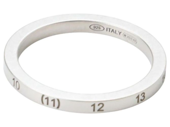 Maison Martin Margiela Anello Numerato Slim in Argento - vista 3