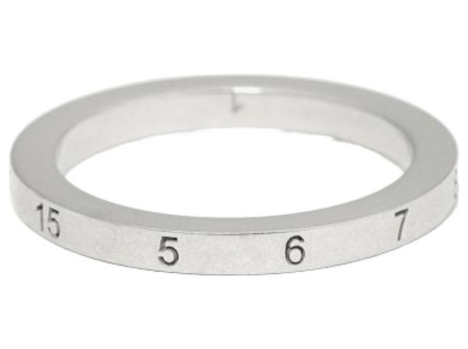 Maison Martin Margiela Anello Numerato Slim in Argento - vista 4