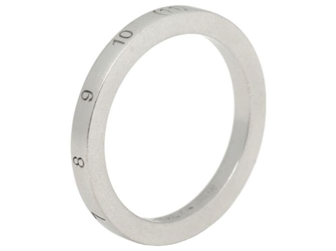 Maison Martin Margiela Anello Numerato Slim in Argento - vista 5