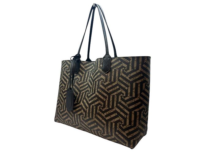 Gucci Borsa shopper reversibile Kaleido GG Supreme Marrone - vista 3