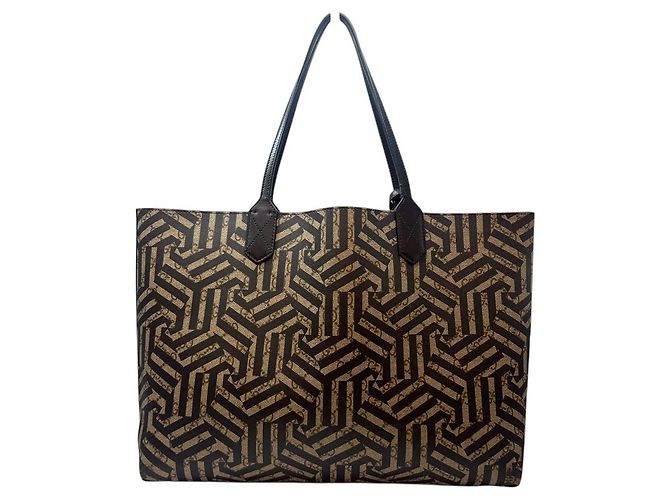 Gucci Borsa shopper reversibile Kaleido GG Supreme Marrone - vista 4