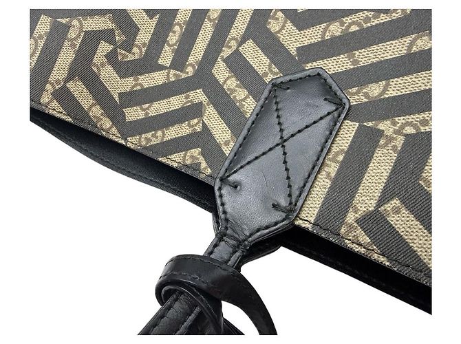 Gucci Borsa shopper reversibile Kaleido GG Supreme Marrone - vista 8