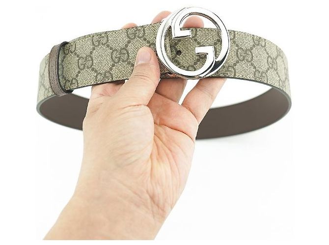 Gucci Damen Gürtel KAAAD Canvas Beige Braun - Ansicht 7