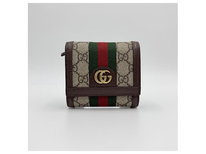 Gucci Tarjetero Ophidia Castaño - vista 2