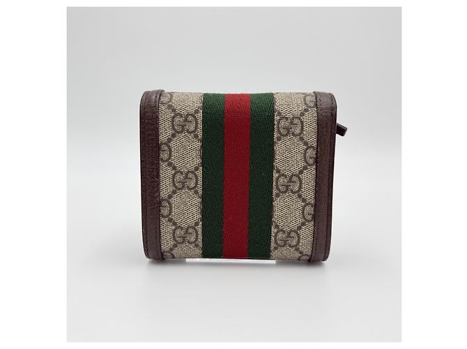 Gucci Tarjetero Ophidia Castaño - vista 5
