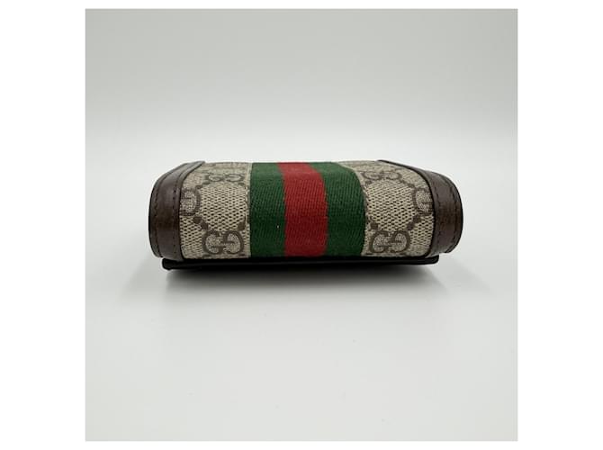 Gucci Tarjetero Ophidia Castaño - vista 6
