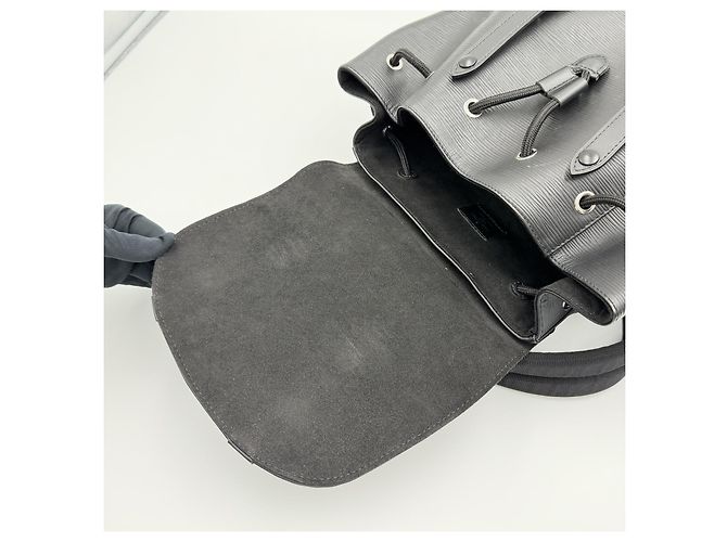 Louis Vuitton Christopher Epée Leder-Rucksack für Männer, ideal für den Außenbereich Schwarz - Ansicht 9
