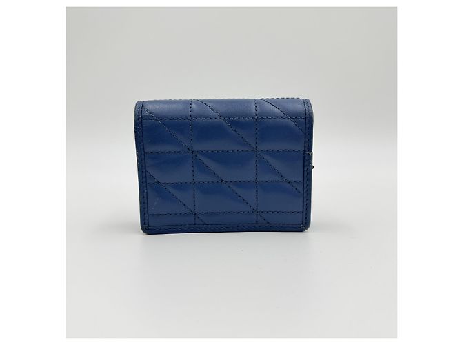 Gucci Hellblaues, gestepptes Lederportemonnaie - Ansicht 6