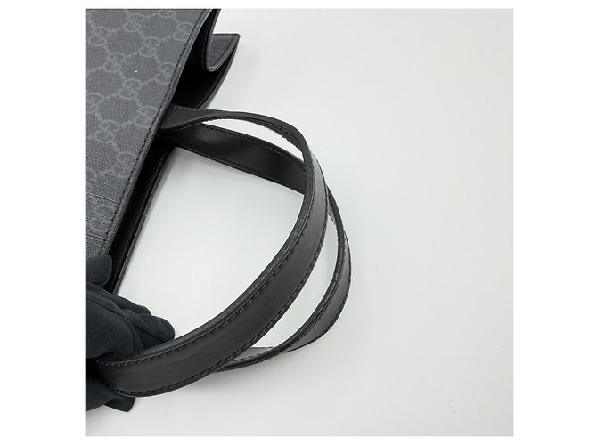 Gucci Borsa tote grande in tela nera Supreme per uomo Nero - vista 8