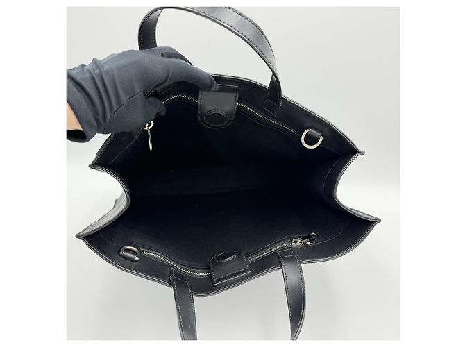 Gucci Borsa tote grande in tela nera Supreme per uomo Nero - vista 9