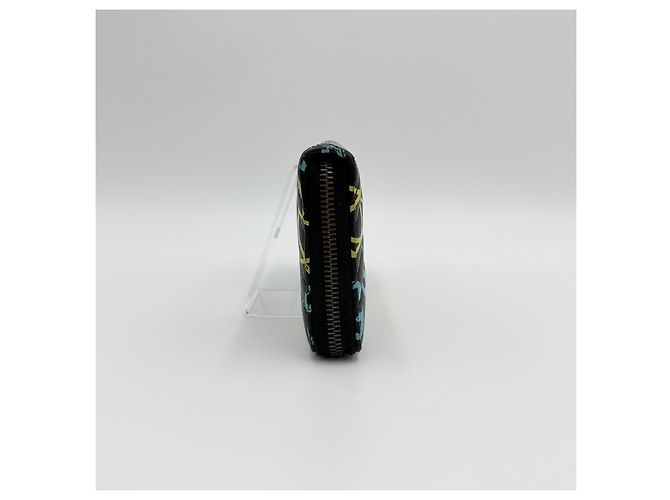 Gucci GG Marmont Ghost Star Apollo Print Reißverschluss Lange Geldbörse Blau - Ansicht 5
