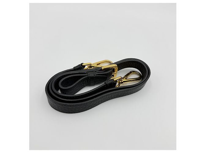 Prada Borsa tote in vitello daino dorato Nero - vista 10