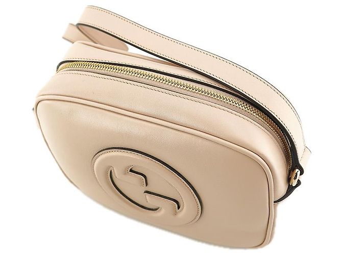 Gucci Piccola Borsa a Spalla AAEDB in Pelle Rosa Chiaro - vista 12
