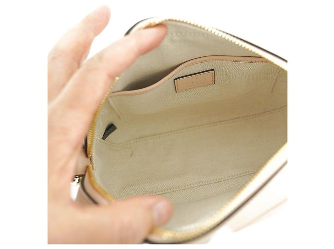 Gucci Piccola Borsa a Spalla AAEDB in Pelle Rosa Chiaro - vista 19