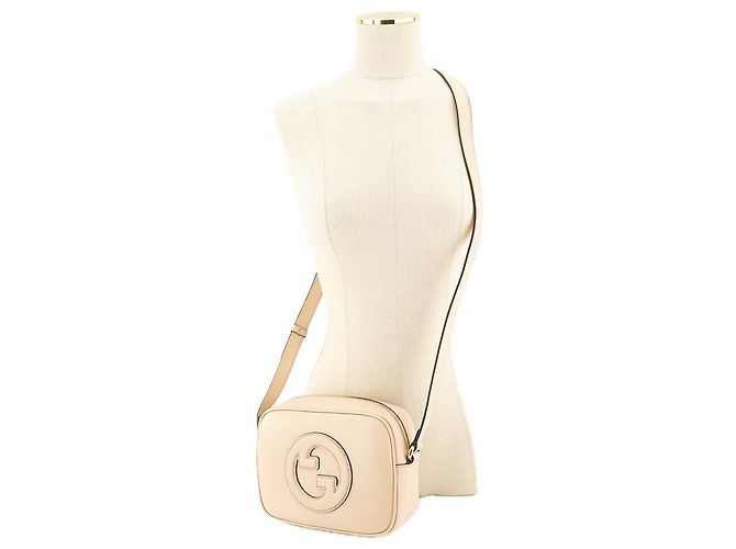 Gucci Piccola Borsa a Spalla AAEDB in Pelle Rosa Chiaro - vista 23