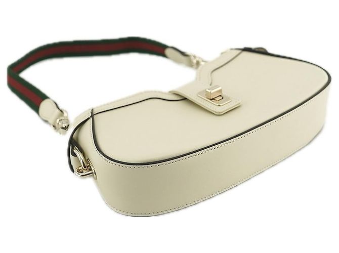 Gucci Mini Borsa a Spalla AADHE in Pelle Avorio Borsa di Lusso per Donne Bianco - vista 12
