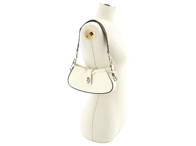 Gucci Mini Borsa a Spalla AADHE in Pelle Avorio Borsa di Lusso per Donne Bianco - vista 22