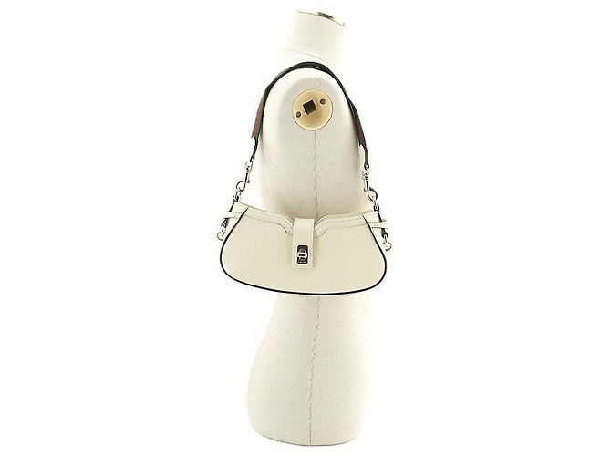 Gucci Mini Borsa a Spalla AADHE in Pelle Avorio Borsa di Lusso per Donne Bianco - vista 23